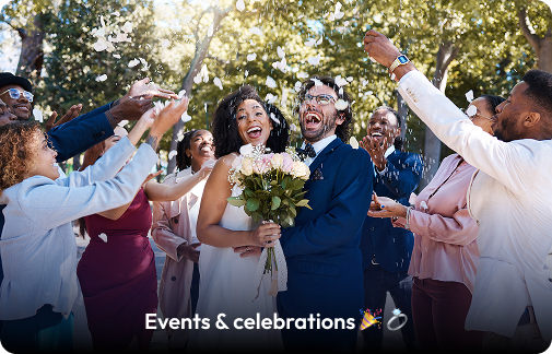 weddings and celebrations